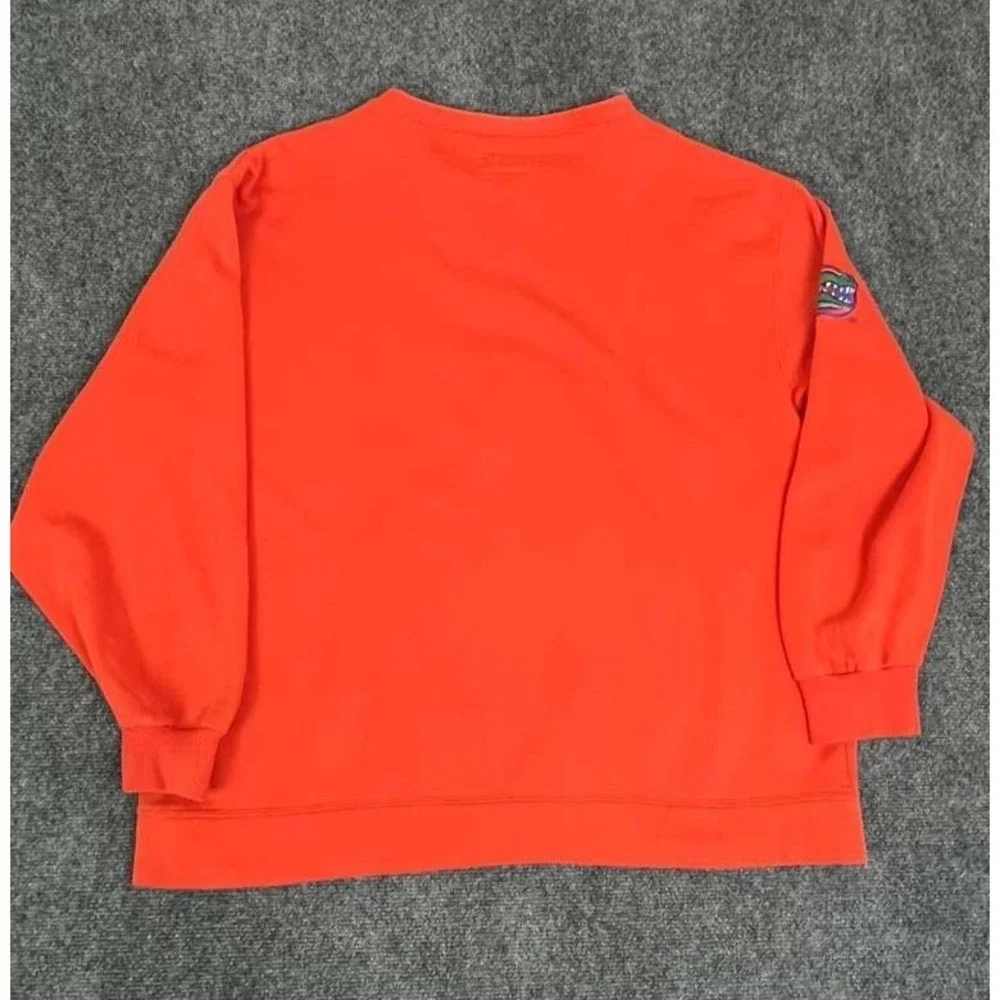 VTG Florida Gators Sweater Mens XL Orange Fleece Lined Embroidered‎ Long Sleeve